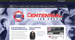 Desktop Screenshot of centennialicearena.com