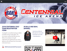 Tablet Screenshot of centennialicearena.com